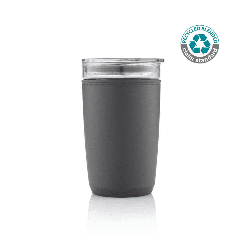 CERRA – Hans Larsen Premium Glass Tumbler with Recycled Protective Sleeve – Black