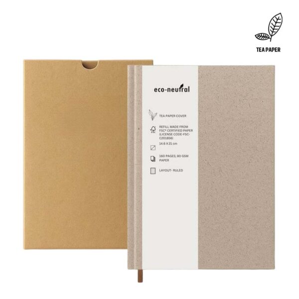 KEILA – eco-neutral TEA Cover A5 Notebook
