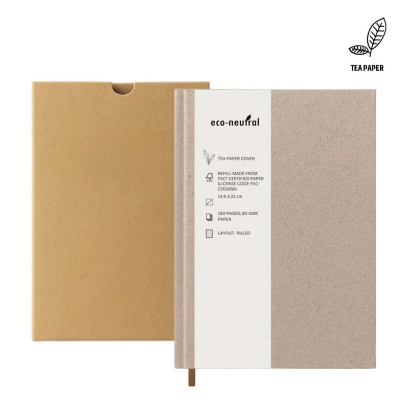 KEILA – eco-neutral TEA Cover A5 Notebook