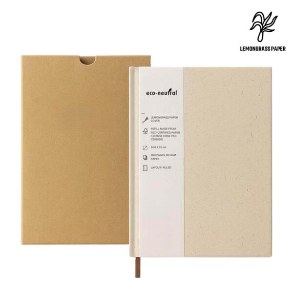 SALA – eco-neutral Lemongrass Cover A5 Notebook