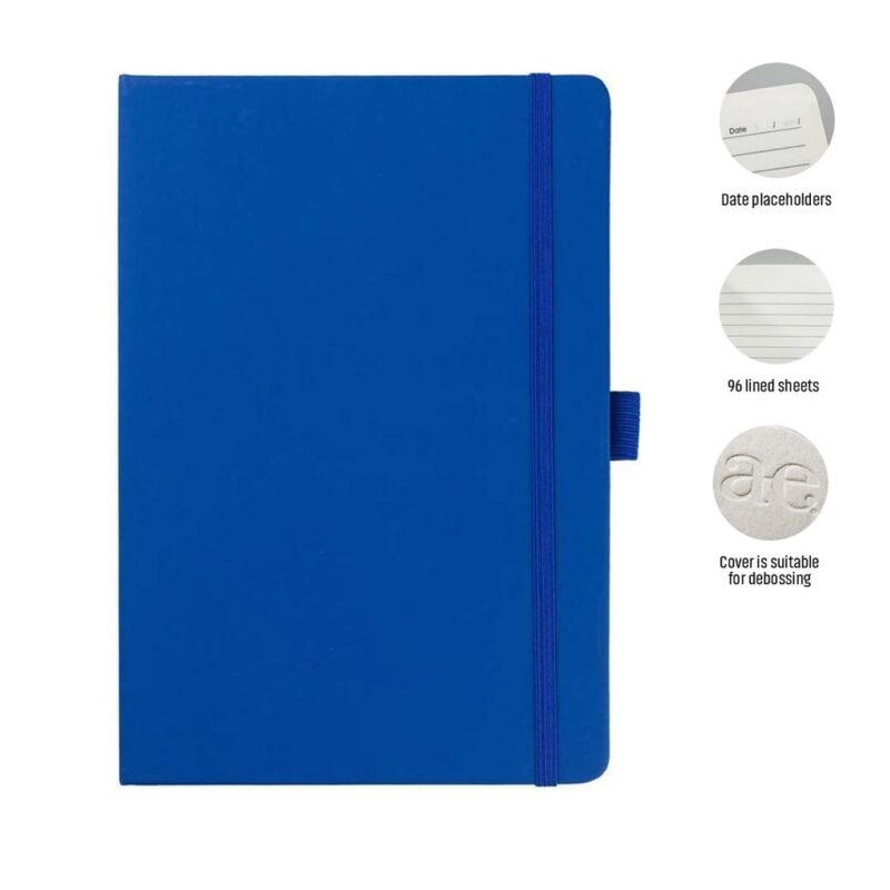 JURSI – Giftology A5 PU Notebook with Pen Loop – Royal Blue