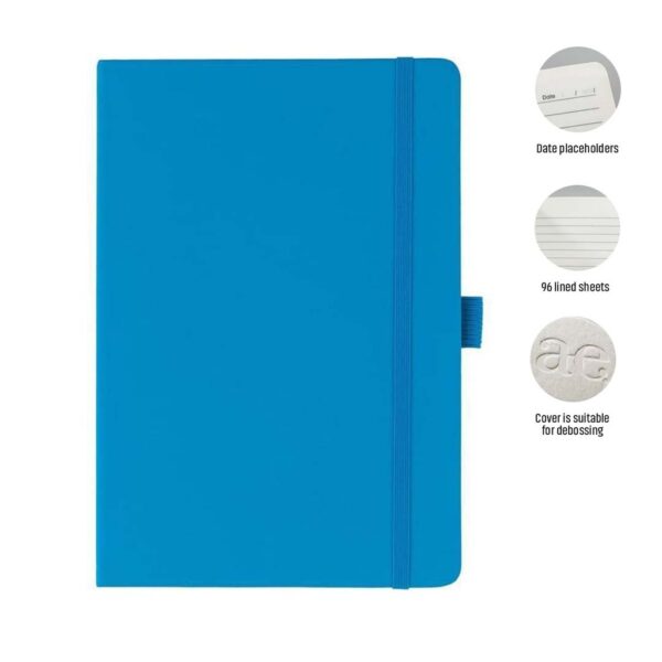 JURSI – Giftology A5 PU Notebook with Pen Loop – Ocean Blue