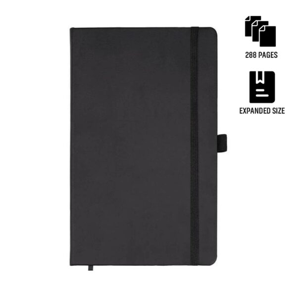 BARON – Santhome Expanded A5 Hard Cover Notebook – Black