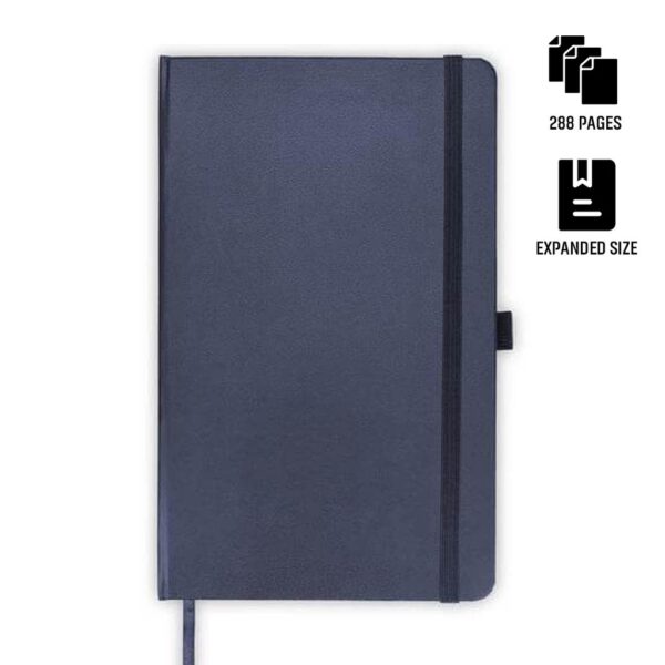 BARON – Santhome Expanded A5 Hard Cover Notebook – Navy Blue