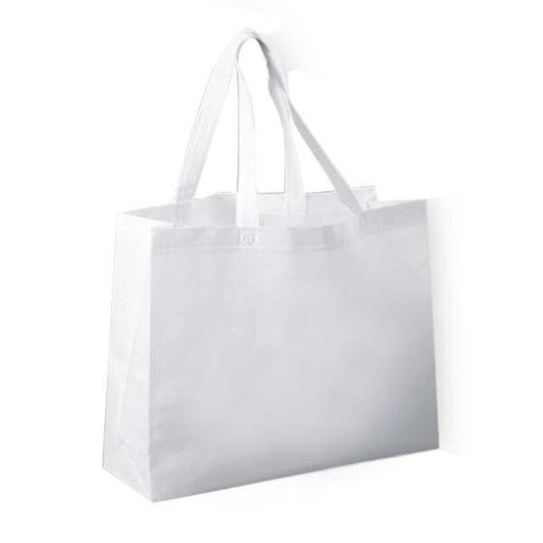 Non-woven Shopping Bag Horizontal – White
