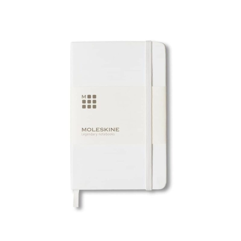 Moleskine Pocket Notebook – Hard Cover – Ruled – White