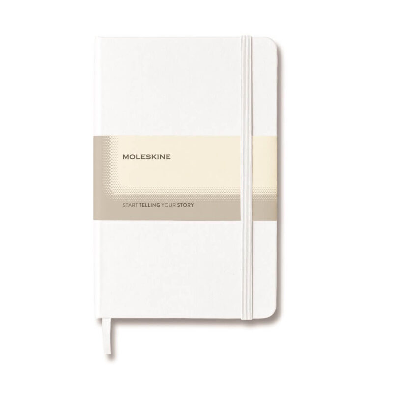 Moleskine Classic Large Ruled Hard Cover Notebook – White