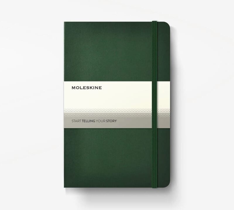Moleskine Classic Large Ruled Hard Cover Notebook – Myrtle Green