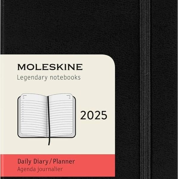 Moleskine 2025 Daily 12M Planner – Soft Cover – Large