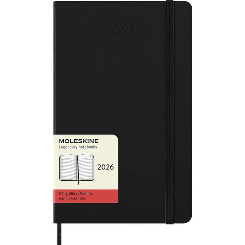 Moleskine 2026 Daily 12M Planner – Hard Cover – Large