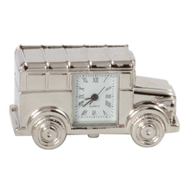 TRIOMPE – PIERRE CARDIN Silverplated Desk Clock