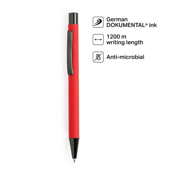 BILLUND – Giftology Metal Ballpen – Red (Anti-bacterial)