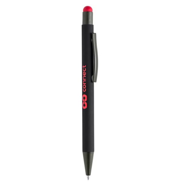 VOJENS – Giftology Metal Soft-touch Ballpen with Stylus – Red