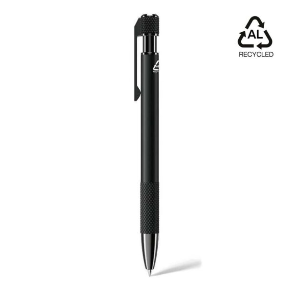 PILA – Recycled Aluminium Ballpoint Pen – Black