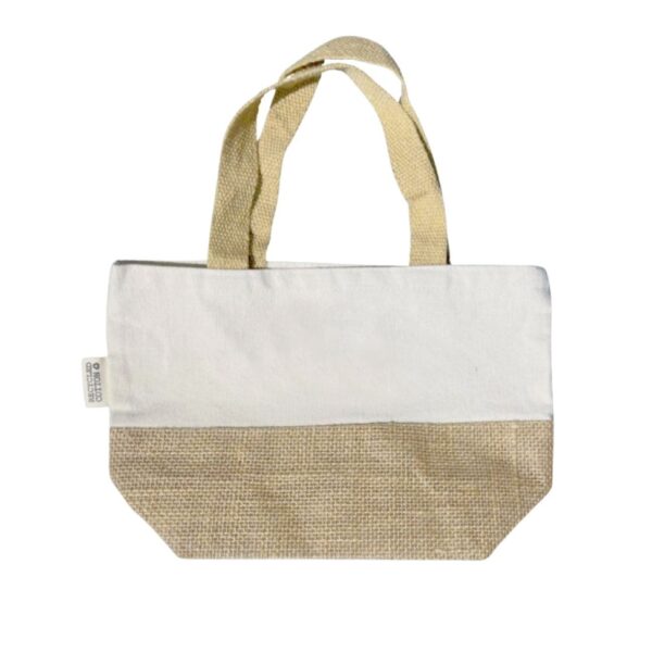 FARUM – GRS-certified Recycled Cotton-Jute Mini Bag – Natural