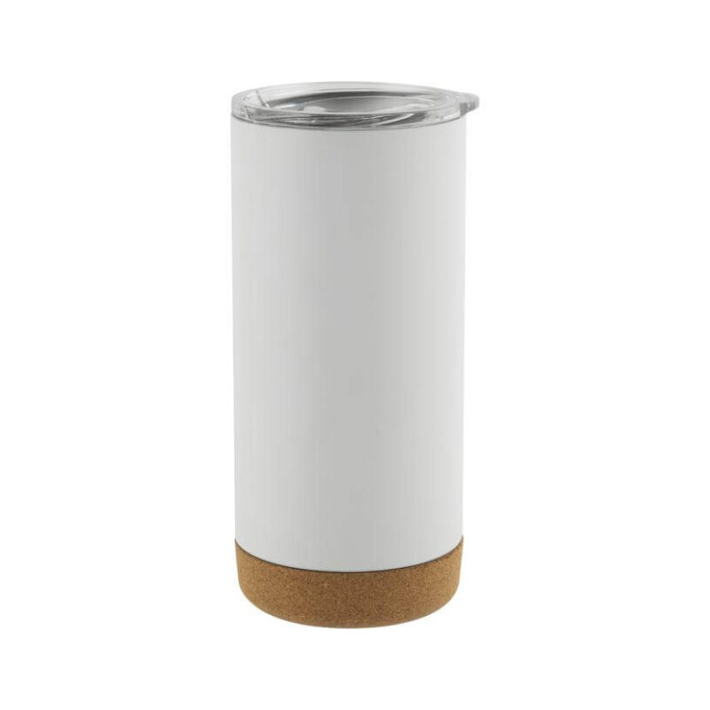 RASTATT – Giftology Insulated Mug / Tumbler with Cork Base – White