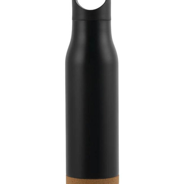 CREIL – Giftology Insulated Water Bottle with Cork Base – Black