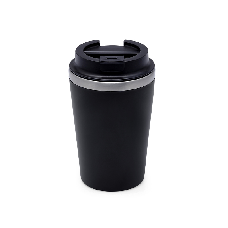 MOSS – Giftology Steel/PP Double Wall Tumbler – 350ml – Black