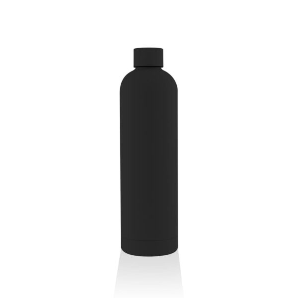 ORDINO – Soft Touch Insulated Water Bottle – 750ml – Black