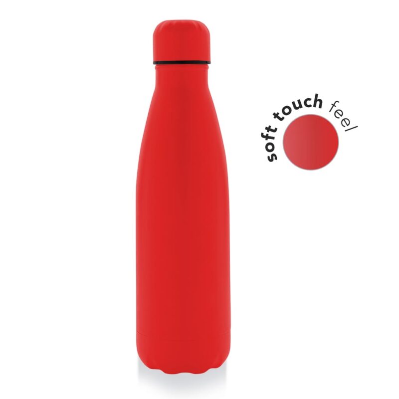 GRODNO – Soft Touch Insulated Water Bottle – Red