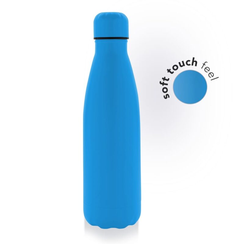 GRODNO – Soft Touch Insulated Water Bottle – Ocean Blue