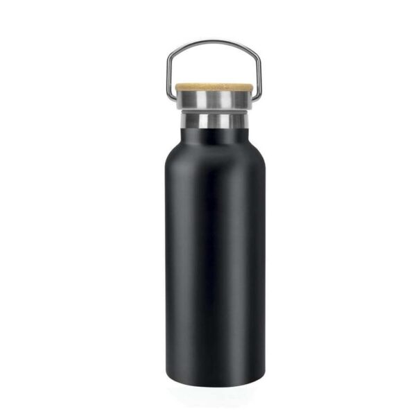 ALMERIA – Giftology Double Wall Stainless Steel Bottle 500ml – Black