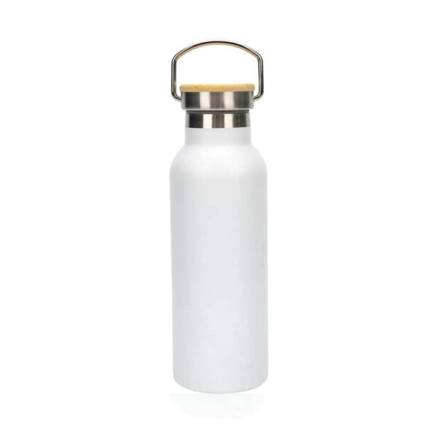 ALMERIA – Giftology Double Wall Stainless Steel Bottle 500ml – White