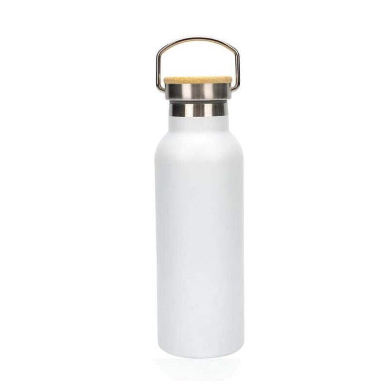 ALMERIA – Giftology Double Wall Stainless Steel Bottle 500ml – White