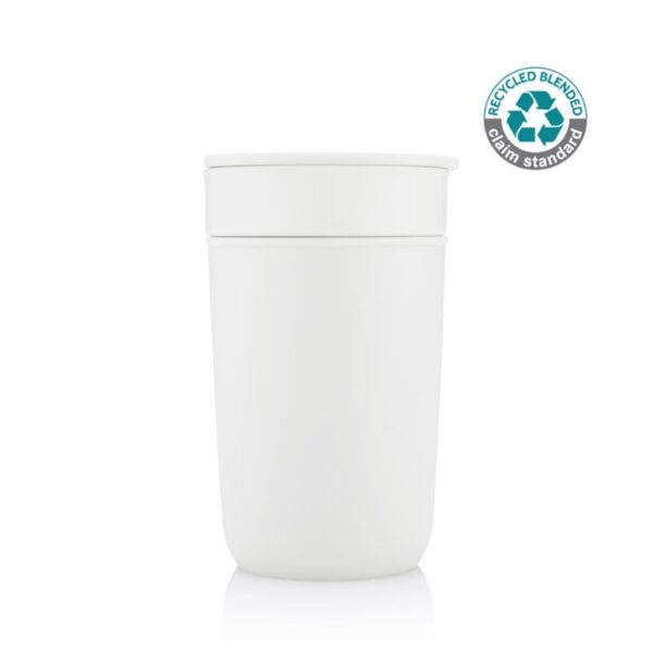 SAVONA – Hans Larsen Premium Ceramic Tumbler With Recycled Protective Sleeve – White