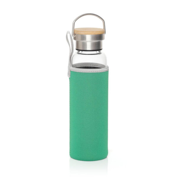 FLOHA – Hans Larsen Borosilicate Glass Bottle with Neo Sleeve – Green