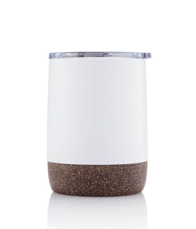 GOUDA – Hans Larsen Vacuum Mug With Cork Base – White