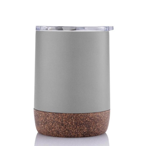 GOUDA – Hans Larsen Vacuum Mug With Cork Base – Grey
