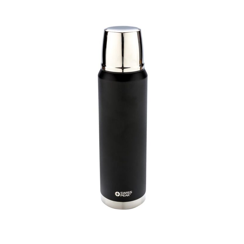 Swiss Peak ELITE – 1 L Copper Vacuum Flask – Black