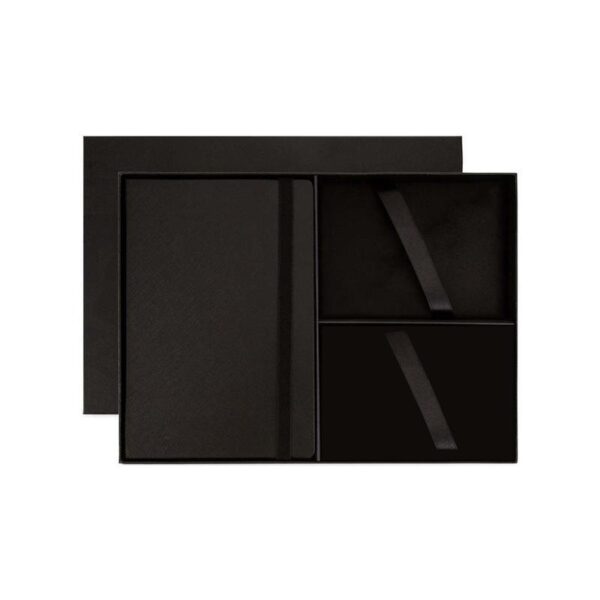 Cross Hardcover Notebook & 3pc Gift Box – Black