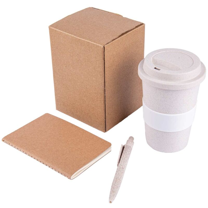 KORGAN – Eco Set of Mug, FSC Notebook and Pen