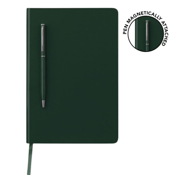 CAMPINA – Giftology A5 Hard Cover Notebook with Metal Pen – Green
