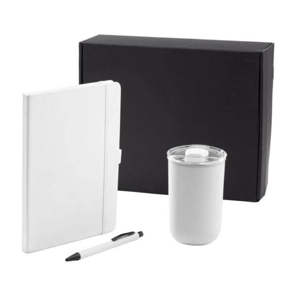 HEVIZ – Giftology Set of Tumbler, A5 Notebook and Pen – White