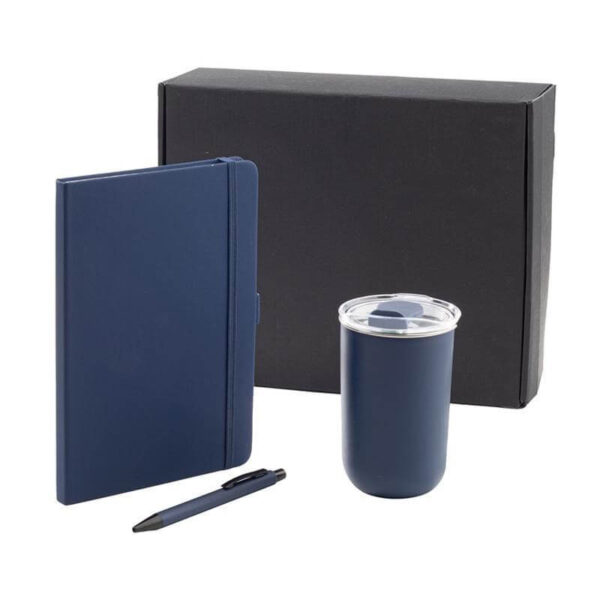 HEVIZ – Giftology Set of Tumbler, A5 Notebook and Pen – Navy Blue