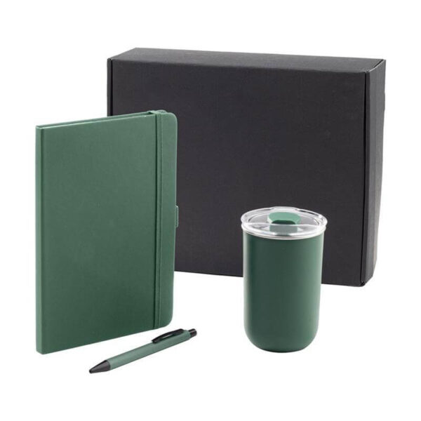HEVIZ – Giftology Set of Tumbler, A5 Notebook and Pen – Green
