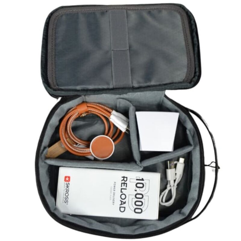 SKROSS – Gift Set of Powerbank, Travel Adapter & Charging Cable