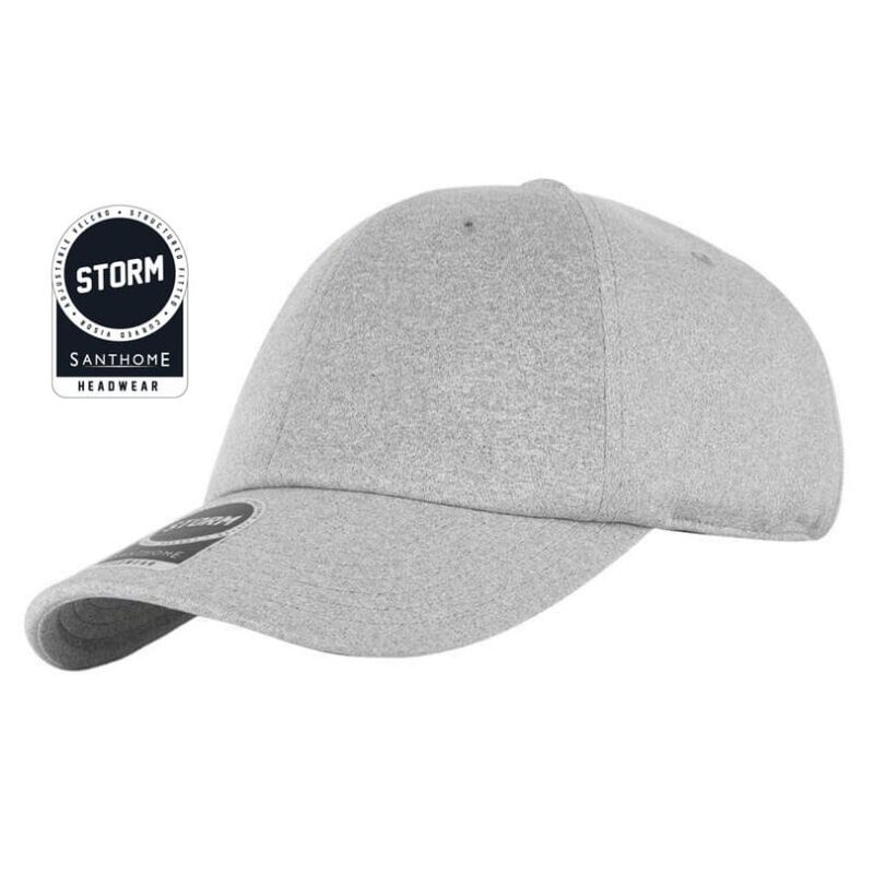 STORM – Santhome Textured 6-panel Cap – Grey