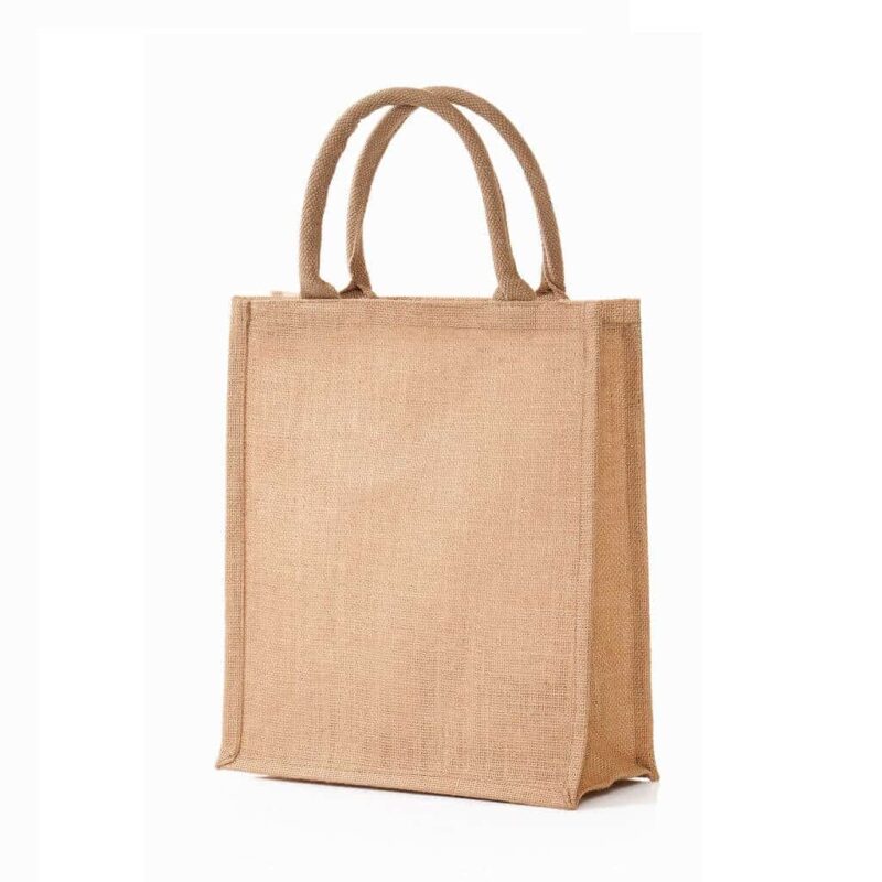 Eco-neutral Jute Shopping Bag – Vertical – Natural