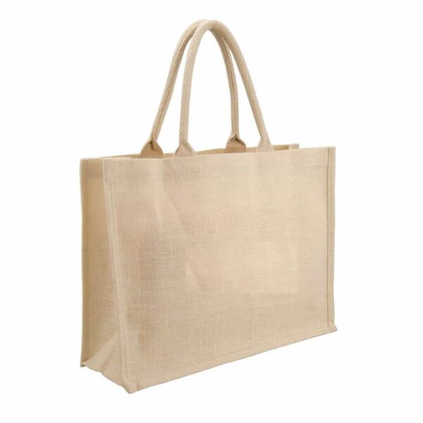 Eco-neutral Jute Shopping Bag – Horizontal – White
