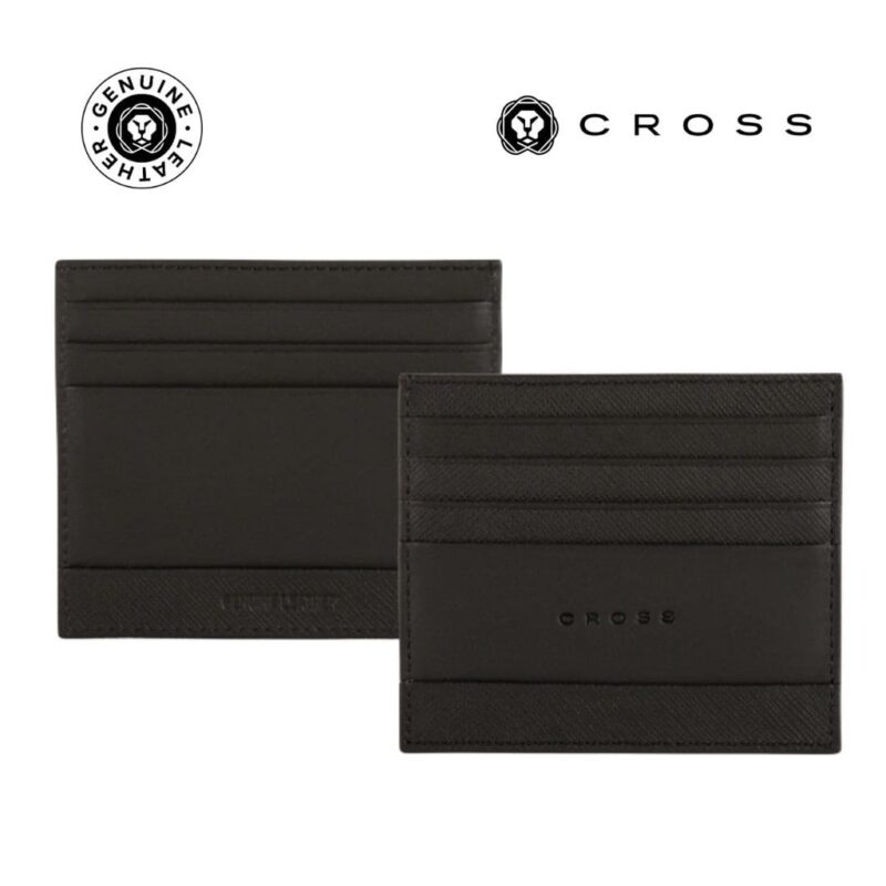 CROSS Saffiano Leather 6CC Card Holder – Black