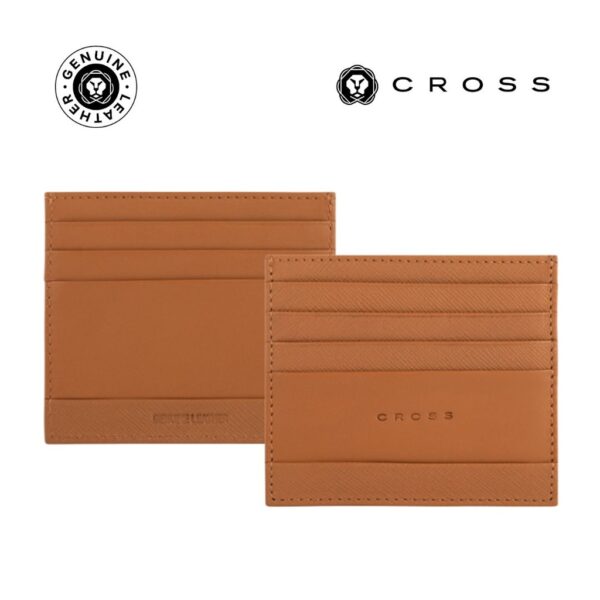 CROSS Saffiano Leather 6CC Card Holder – Mocha