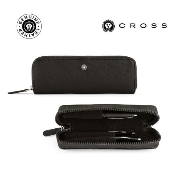 CROSS Leather Pen Case – Black