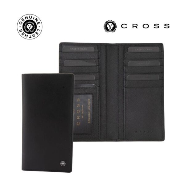 CROSS Soft Grain Leather 12CC Longcoat Wallet – Black