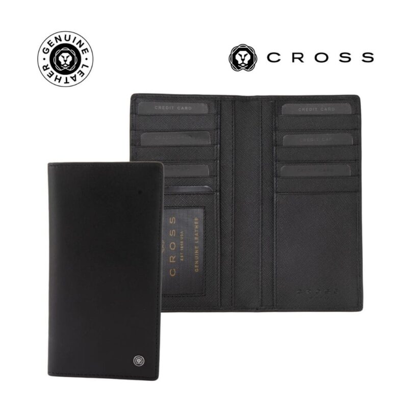 CROSS Soft Grain Leather 12CC Longcoat Wallet – Black