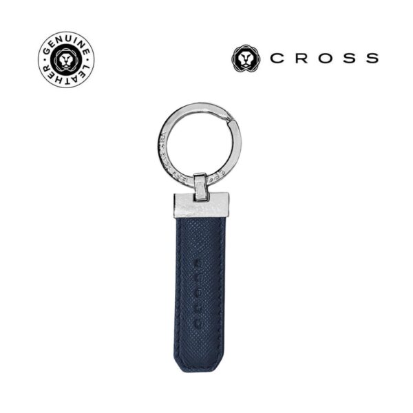 CROSS Leather Key Holder – Blue