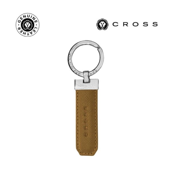 CROSS Leather Key Holder – Mocha